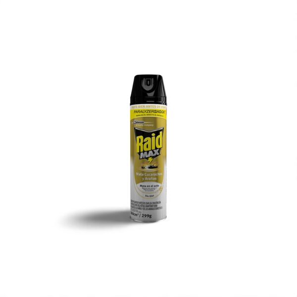 Raid Max Insecticida Mata Cucarachas y Arañas Sin Olor Spray