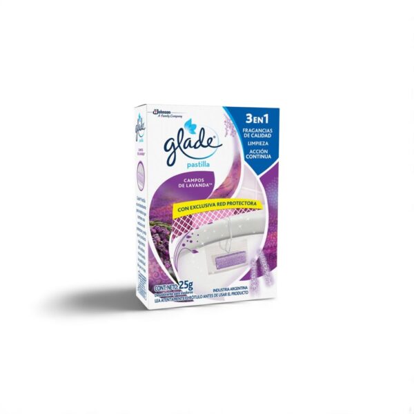 PASTILLA PARA INODORO GLADE LAVANDA X 25 GR.